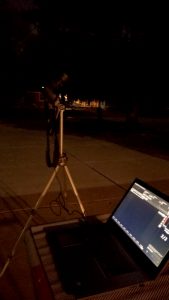Canon xTi (400D) on tripod with BackYard EOS